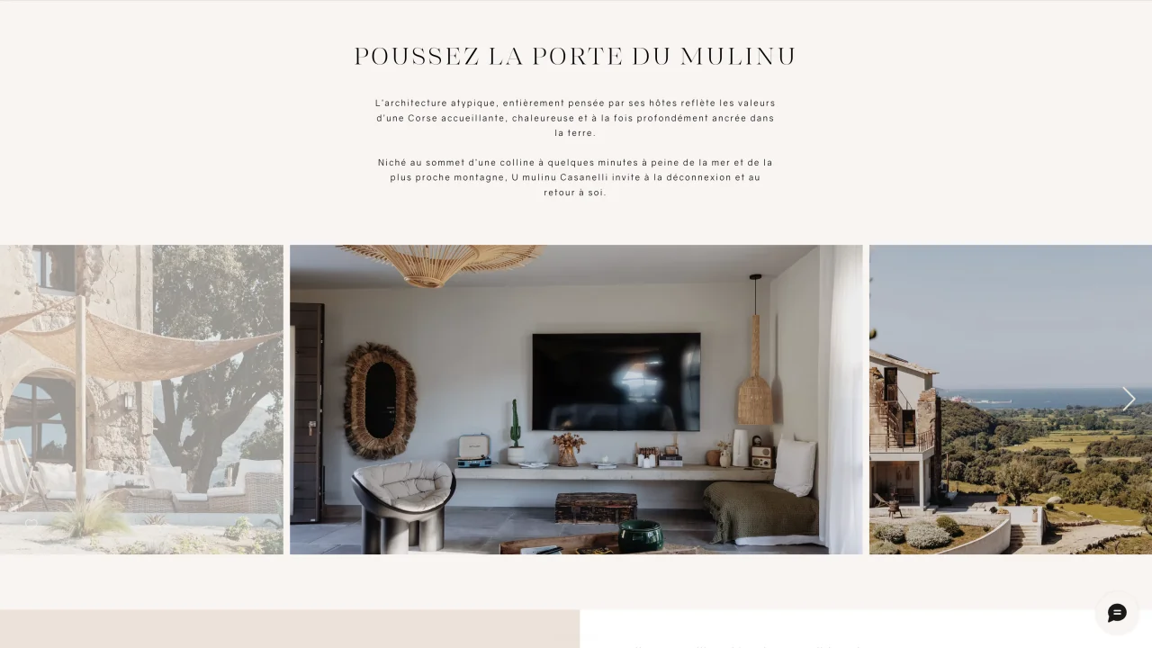 Preview of the U Mulinu Casanelli website