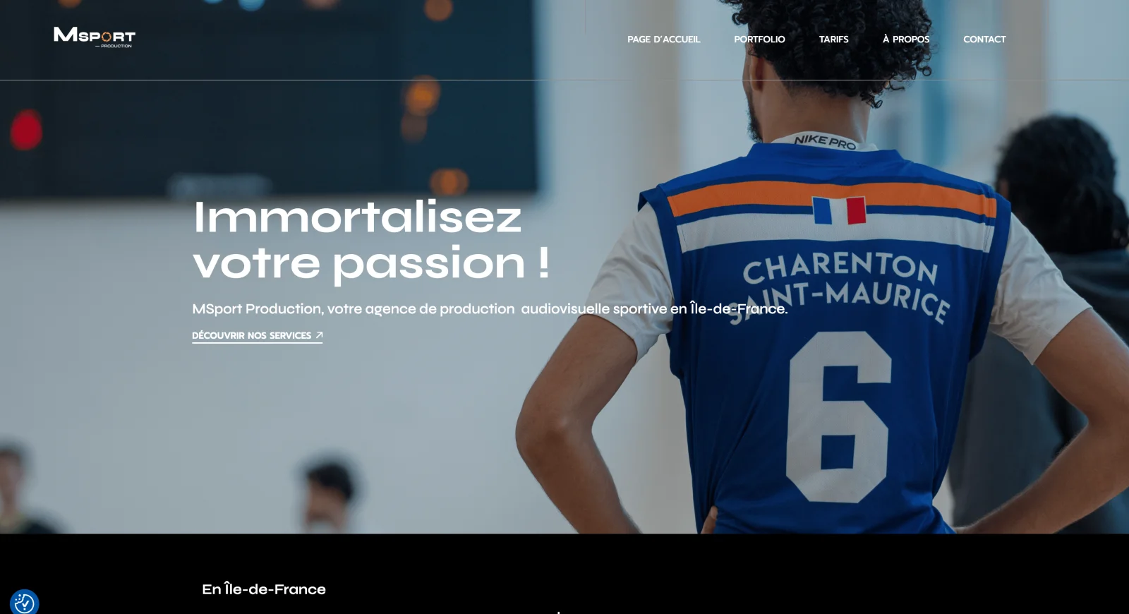 Aperçu du site MSport Production